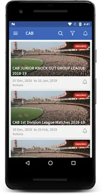 Cricket Association of Bengal android App screenshot 0